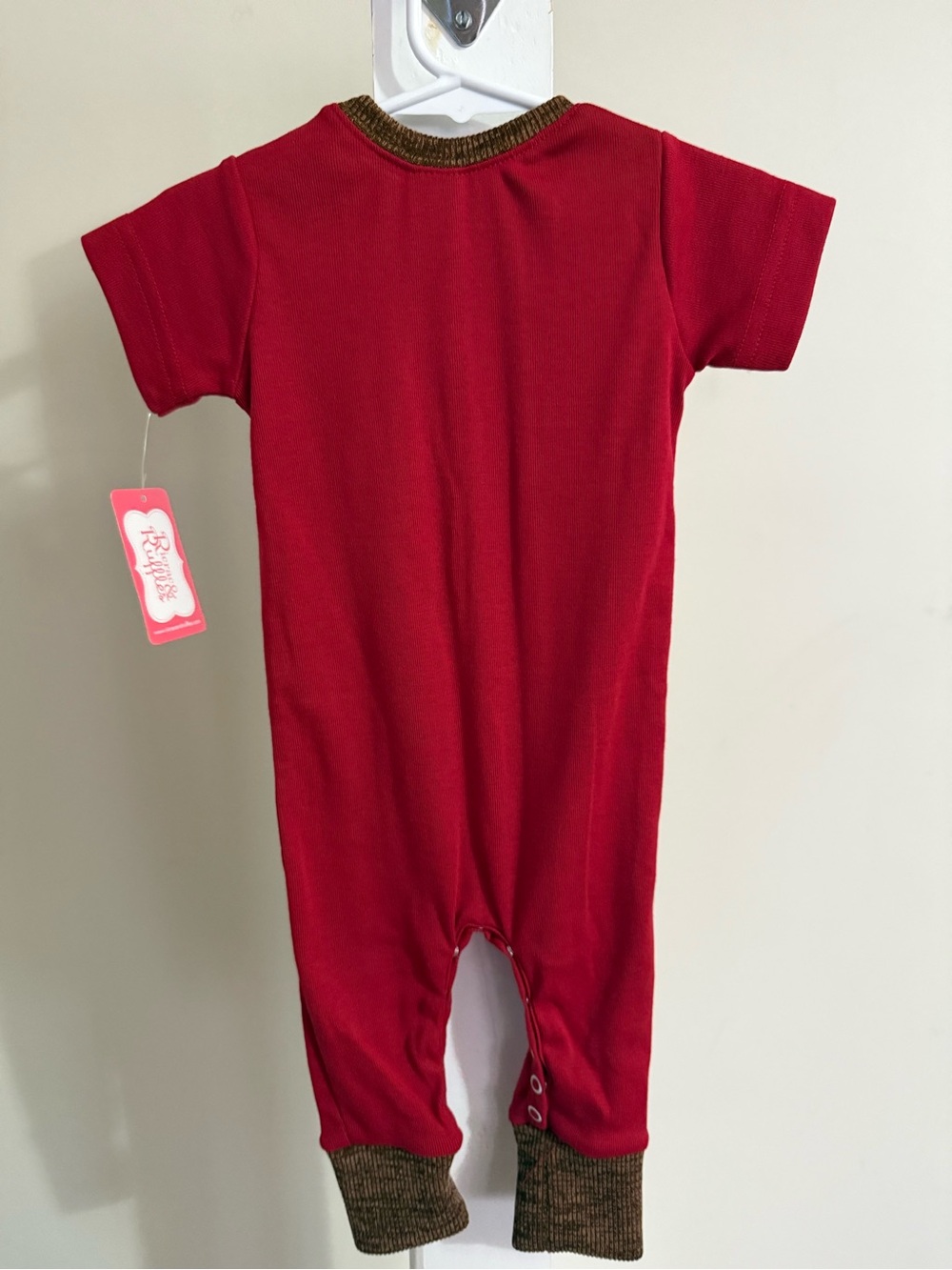NWT Ricrac & Ruffles Football Romper - Picture 10 of 12